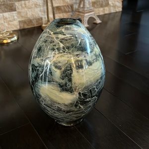 Vase made of natural marble stone